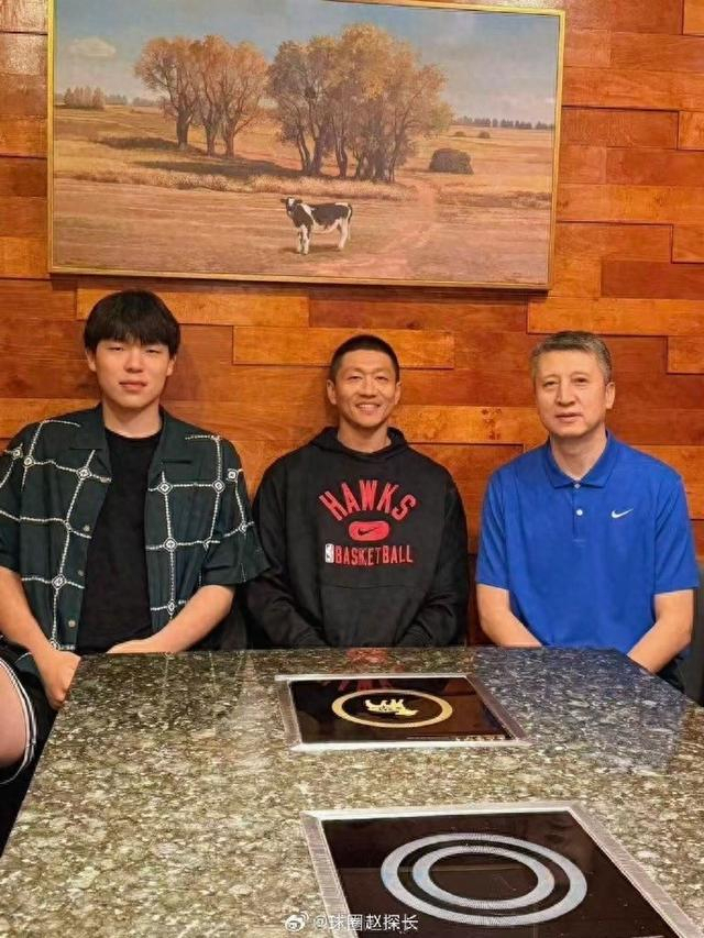 郭士强李昂在美考察期间探望杨瀚森