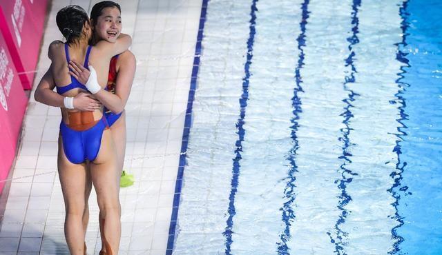 谁能顶住全红婵的双人冲击力 广东女团封神之夜