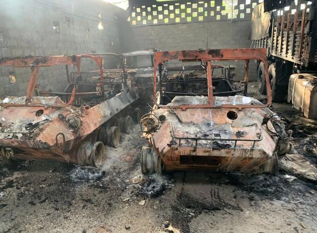 委内瑞拉遭美军空袭后现场图 蒂乌纳堡基地严重受损