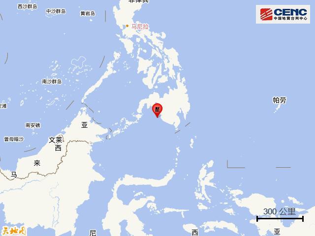 菲律宾棉兰老岛附近海域发生5.9级地震