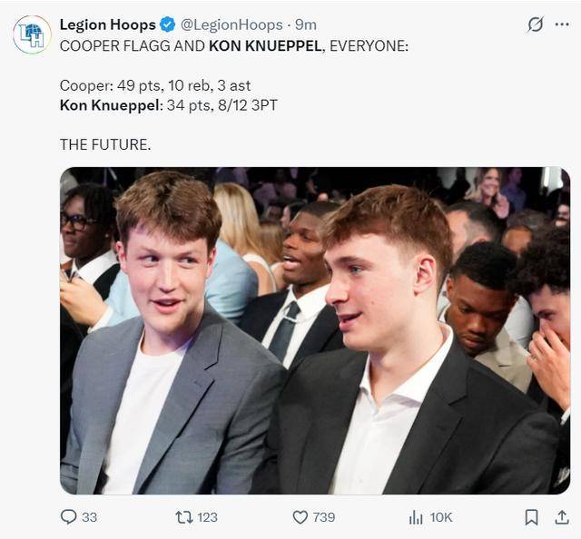 NBA史上最强少壮对决！弗拉格和克努佩尔的将来不行限量丨篮不住嘴 双星明慧夜晚