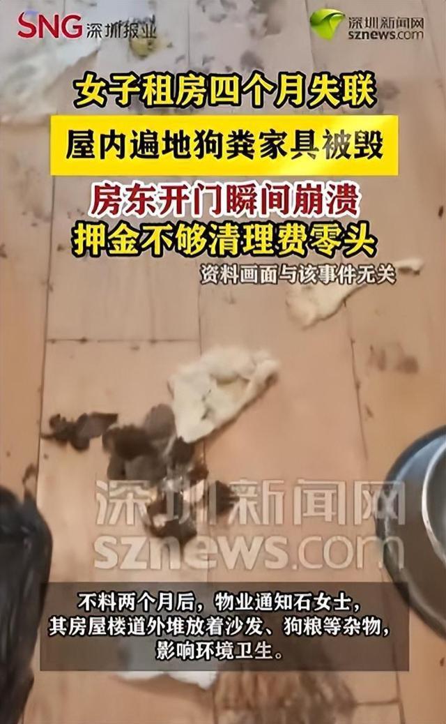 房屋被严重损坏女租户失联 房东：整体损失预估在2万元以上，准备起诉