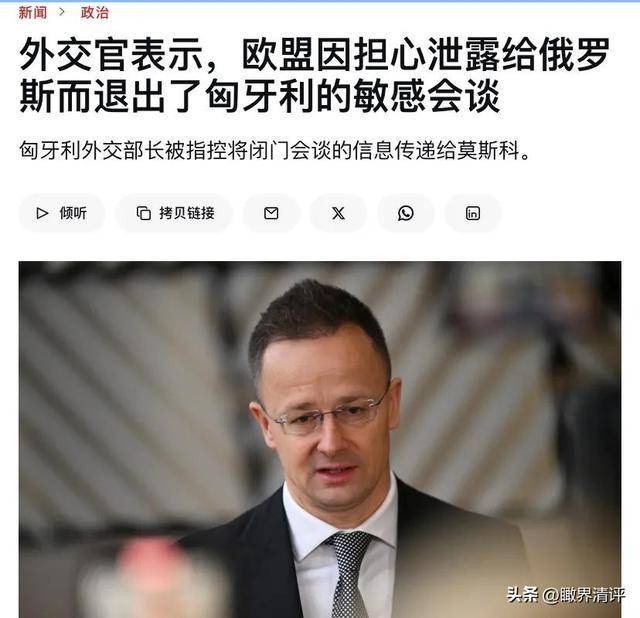 如何看待匈牙利被曝通报机密给俄罗斯 欧盟内部裂痕加剧