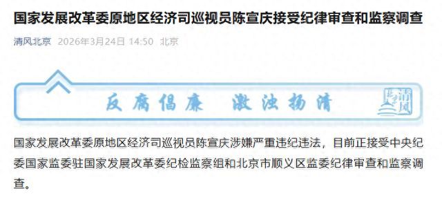 发改委原地区经济司巡视员陈宣庆被查