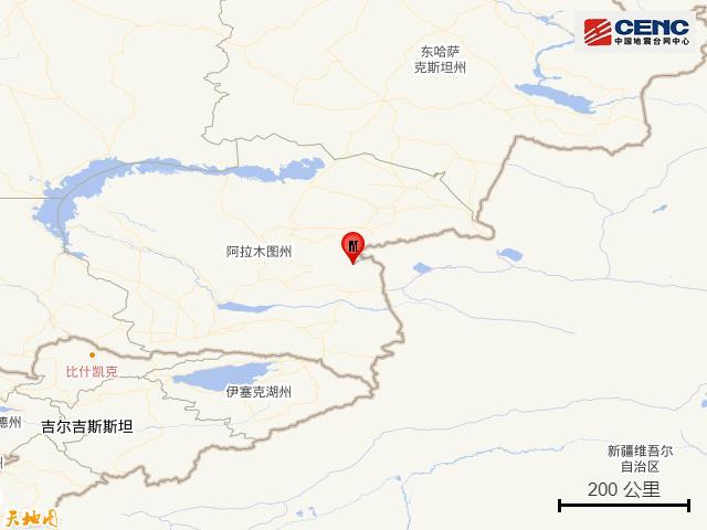 哈萨克斯坦发生4.2级地震