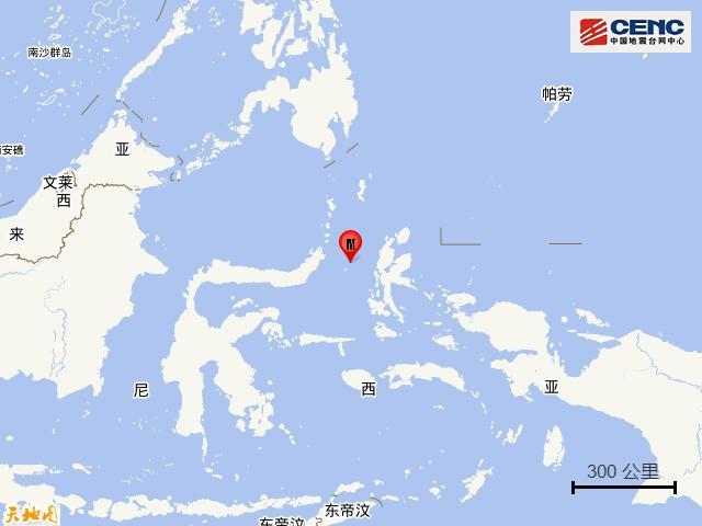 印尼马鲁古海峡7.4级地震 震源深度30公里