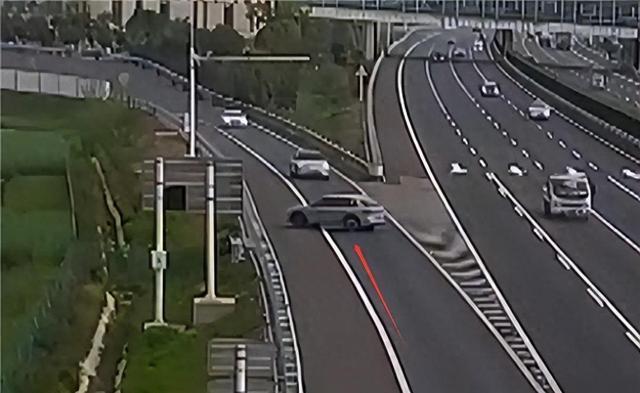 女子高速公路逆行被交警处罚