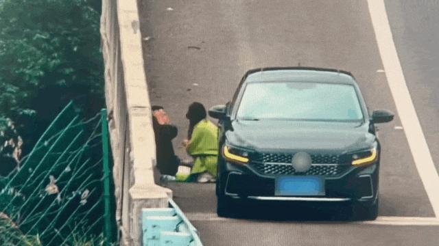 高速上男子突然停車神情痛苦，交警喊話：找個塑料袋蒙上呼吸 司機全身麻木獲救