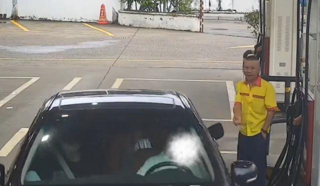 汕头一司机加完油趁机逃单