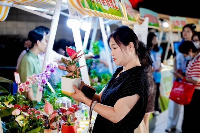 上海闵行“美好街区”夜市亮相 烟火气与书香交融