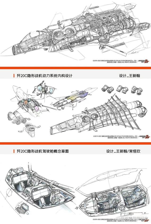 《流浪地球2》剧组公布歼20C设计图，真能实现吗？