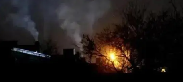 导弹爆炸现场画面 （图源：CNN）