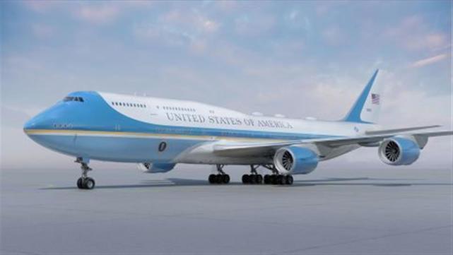 美公布空军一号新配色 新款飞机不再是美国前总统特朗普选择的深红色