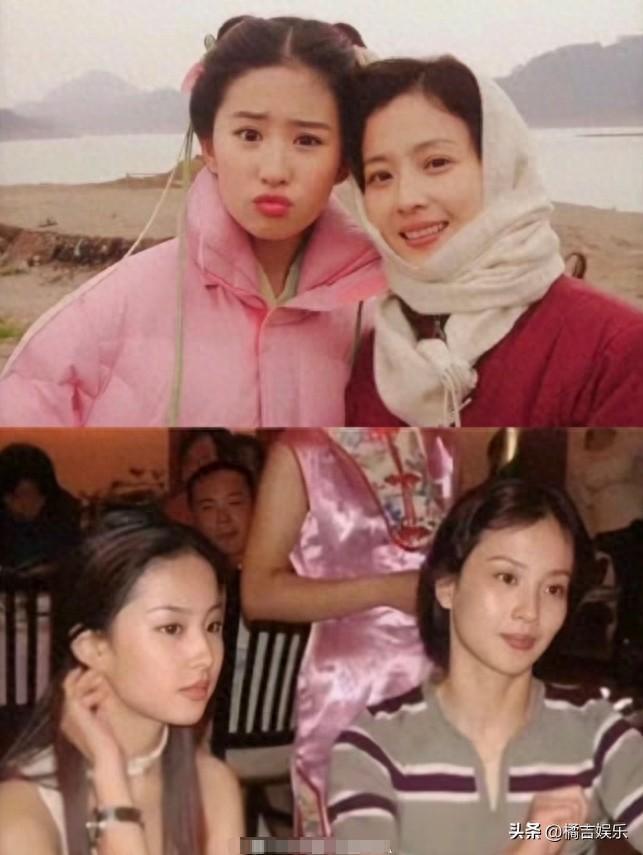 刘亦菲家人照片基因的稳定发挥刘亦菲的妈妈也是一位大美女和刘亦菲站