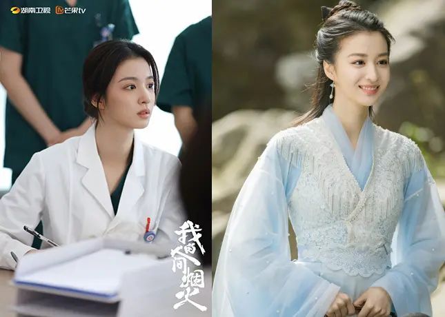 刘亦菲王楚然同框旧照,同一个模具刻出来的?