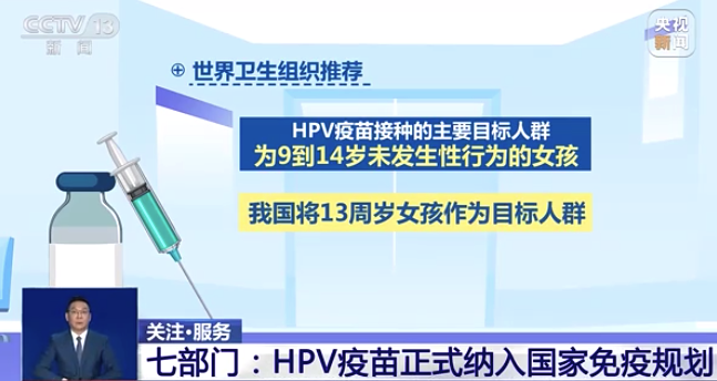 11月10日起 年满13周岁女孩可免费接种HPV疫苗