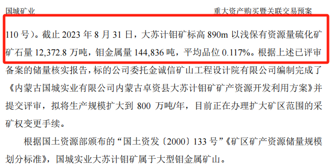 落袋为安！重大重组公布，股价大跳水 钼矿资源注入引发市场波动