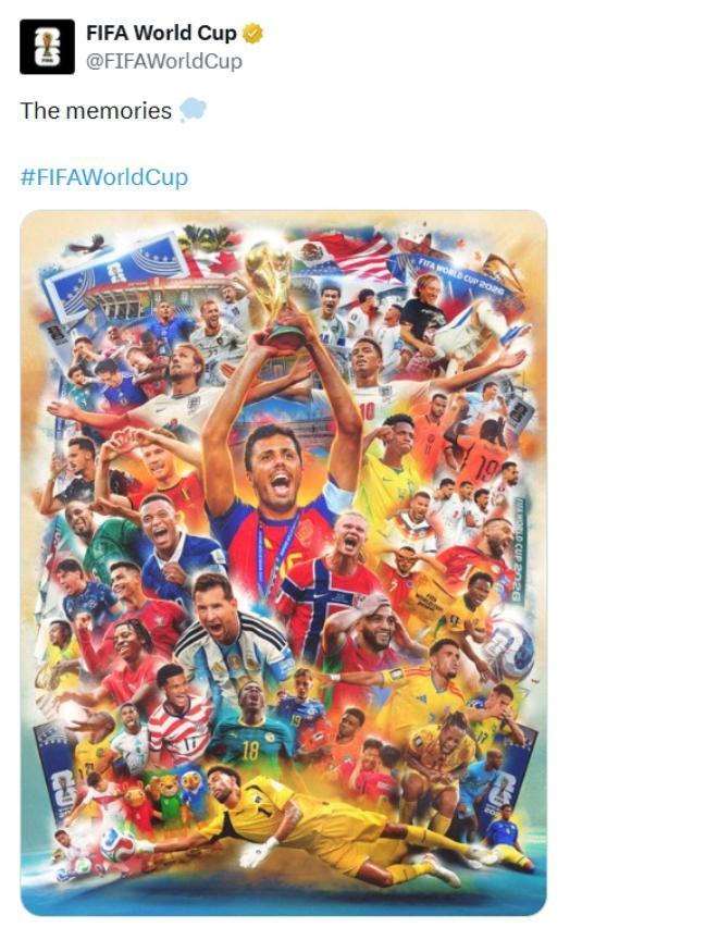 FIFA发布世界杯海报 罗德里站C位