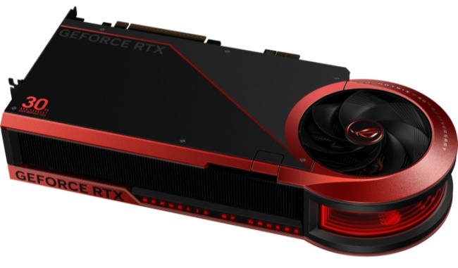 华硕推出 30 周年限量 ROG Matrix RTX 5090 显卡：800W 功率，适配 BTF 背插主板