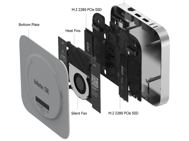 零刻推出 USB-C 80Gbps 扩展坞 Mate SE，提供双 M.2 + 单 2.5GbE RJ45