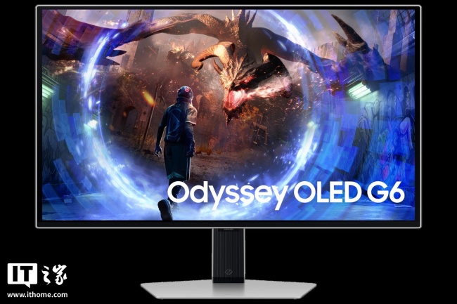 曝三星正研发新一代 Odyssey OLED G6 显示器：27 英寸 2K 面板，有望明年上市