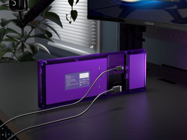 为游戏创作环境增添一抹亮色,海盗船推出原子紫与白色版 XENEON EDGE 副屏