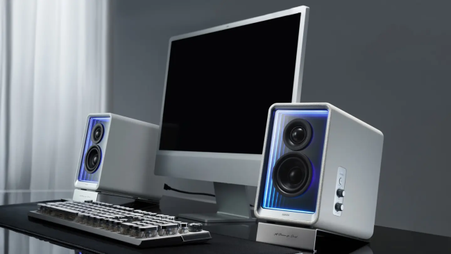 漫步者首款配 HDMI eARC 的紧凑型有源音箱:M90 亮相,解决多设备切换痛点