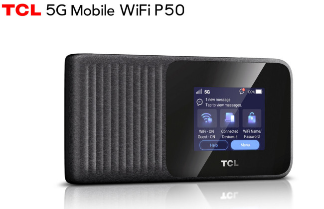 TCL 推出 P50 移动路由：支持 5G 和 Wi-Fi 7，还能当无线充电宝