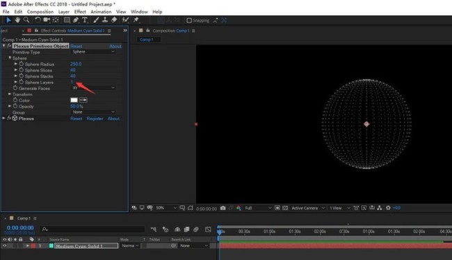 AE如何制作中心射线效果