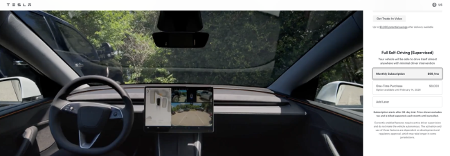 特斯拉美国：已购 EAP 增强辅助驾驶车主订阅 FSD 可享每月 49 美元优惠价