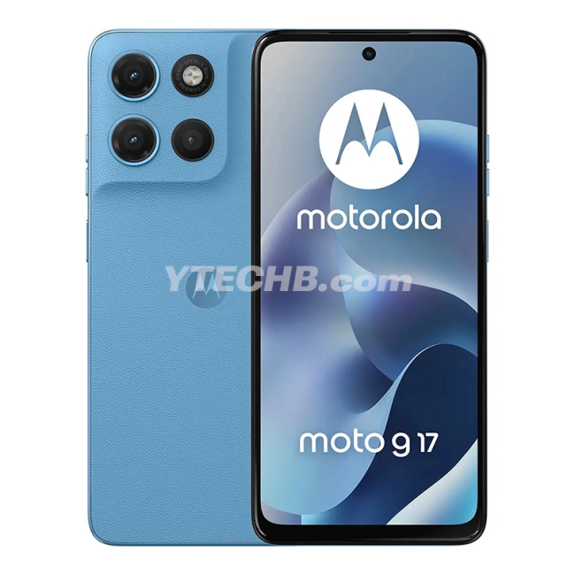 摩托罗拉 Moto G17 手机渲染图曝光:首发 3 色,5000mAh 电池