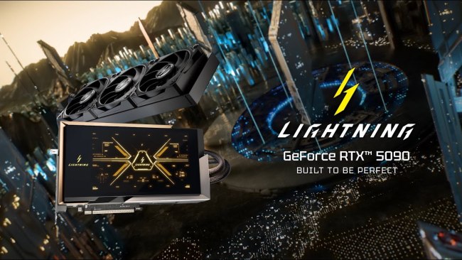 微星 RTX 5090 LIGHTNING Z“闪电”显卡官网抽签活动售价 16.5 万新台币