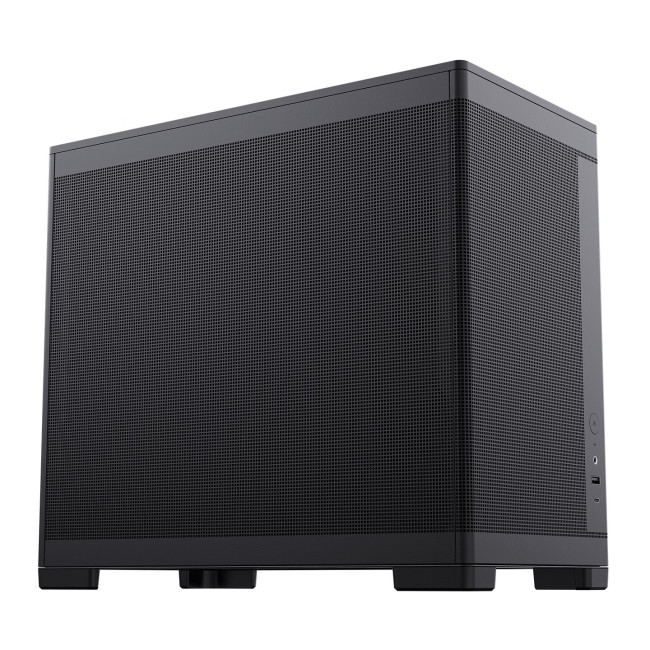 曜越推出 TG100 桌面迷你机箱:顶部格栅设计配木质 Logo 铭牌、前置 USB-C 接口,219 元