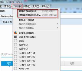 火狐浏览器如何清理历史记录缓存
