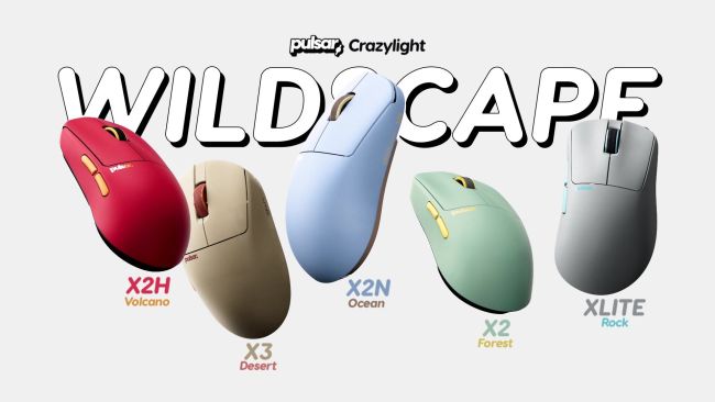 指尖“游历”四方:Pulsar 派世公布野外景观配色 CrazyLight 家族鼠标