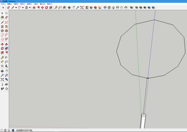 sketchup怎么创建一个羽毛球拍的模型