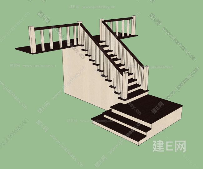 sketchup制作楼梯模型的方法