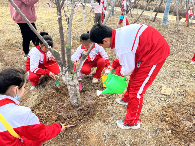 萧县师范附属小学开展植树节实践活动