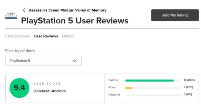 出乎意料！ 《刺客信条：幻景》DLC大受好评