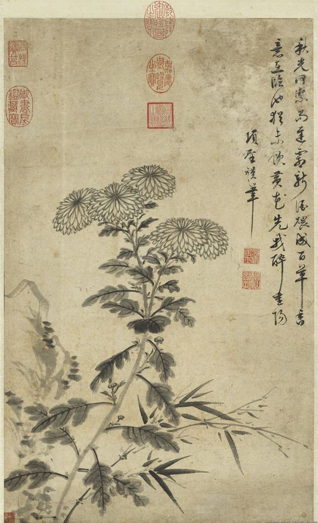 故宫藏画里的“持螯赏菊”：写得东篱秋一株