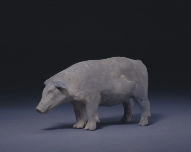 陶猪，东汉。来源/故宫博物院