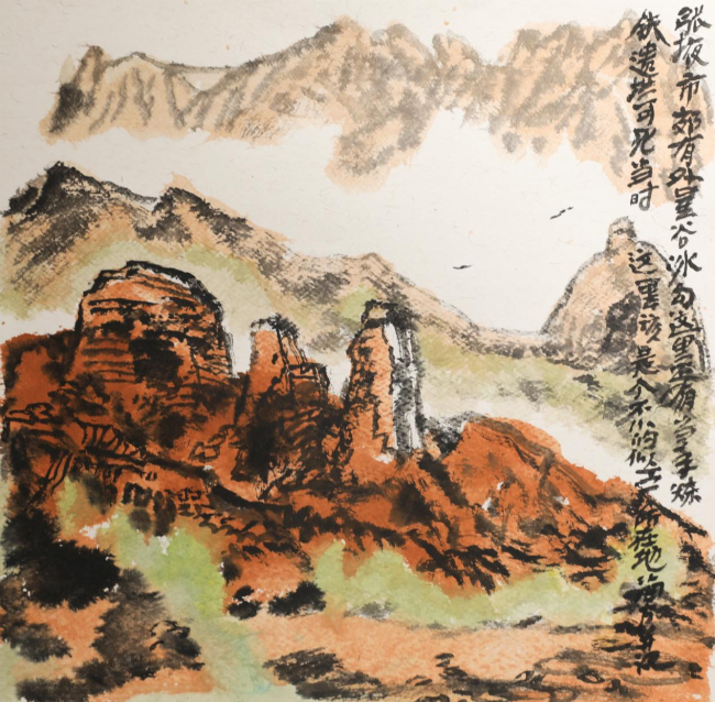 走遍中国·宁夏——中国文促会美术家写生创作行动走进甘肃张掖