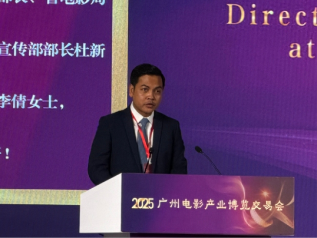 中柬合拍故事片《吴哥密码》亮相广州电影产业博览交游会