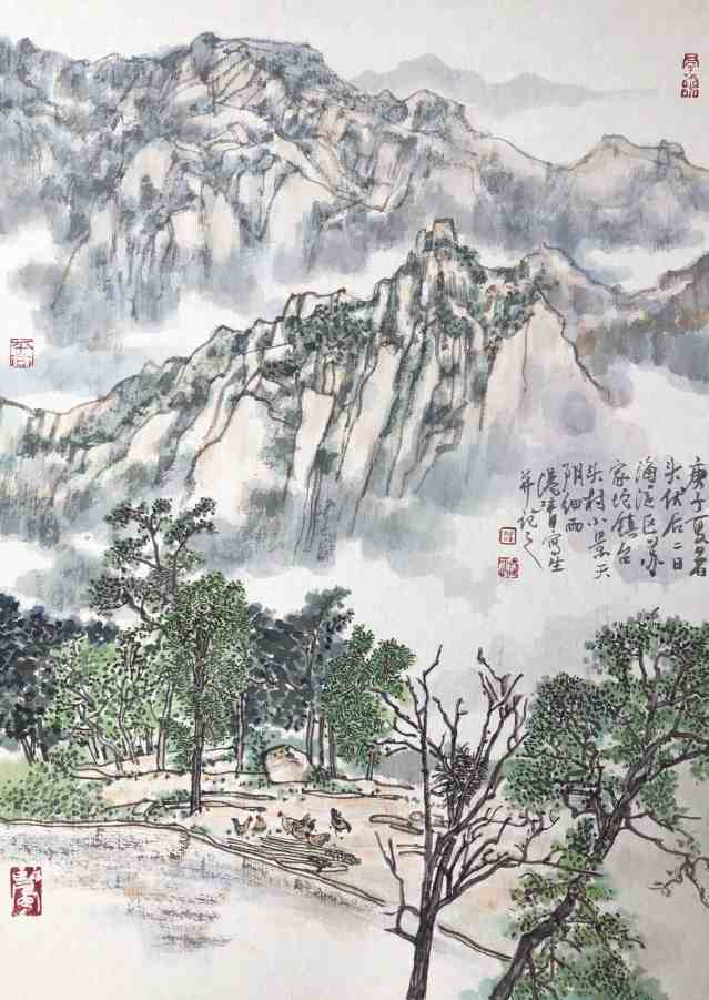 《苏家坨小景》53X42cm 汪港清 2020年