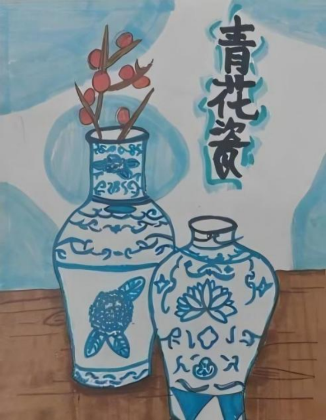 少儿画笔下的非遗生活画卷