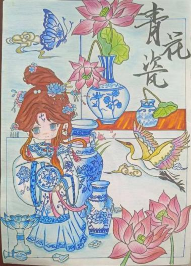 少儿画笔下的非遗生活画卷