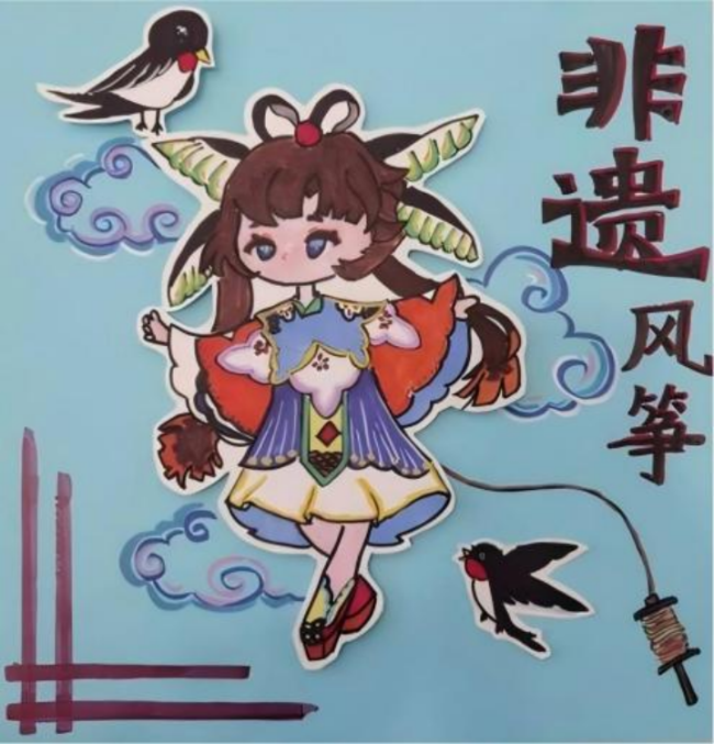 少儿画笔下的非遗生活画卷