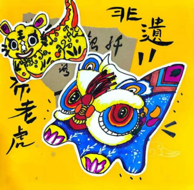 少儿画笔下的非遗生活画卷