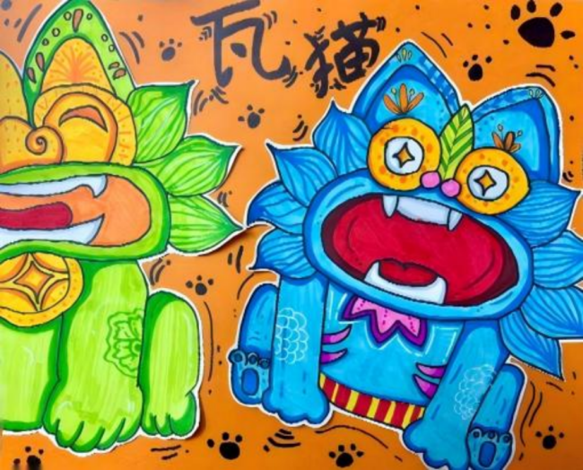 少儿画笔下的非遗生活画卷