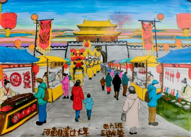 少儿画笔下的非遗生活画卷
